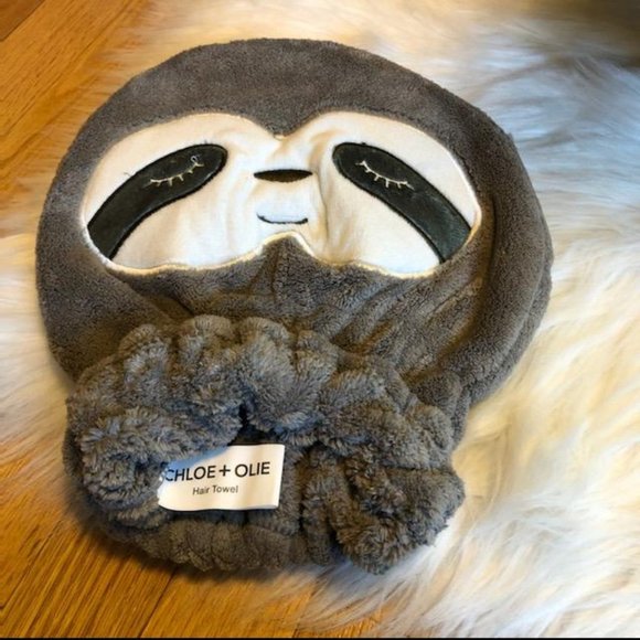 Chloe + Olie Sloth Hair Towel - Picture 2 of 5
